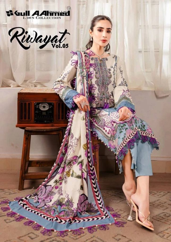 Amruta Cotton Dress Ajrakh Special Vol 1 Cotton Printed Dress Material