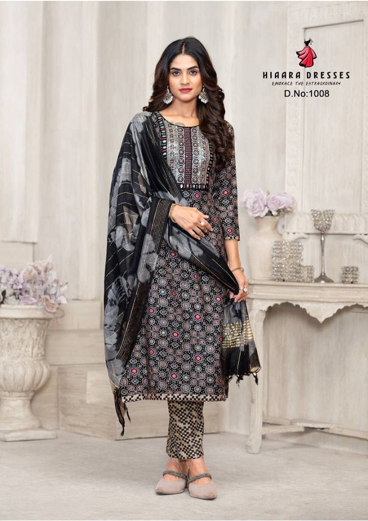 Hiaara Subhi Vol 1 Kurti Pant With Dupatta