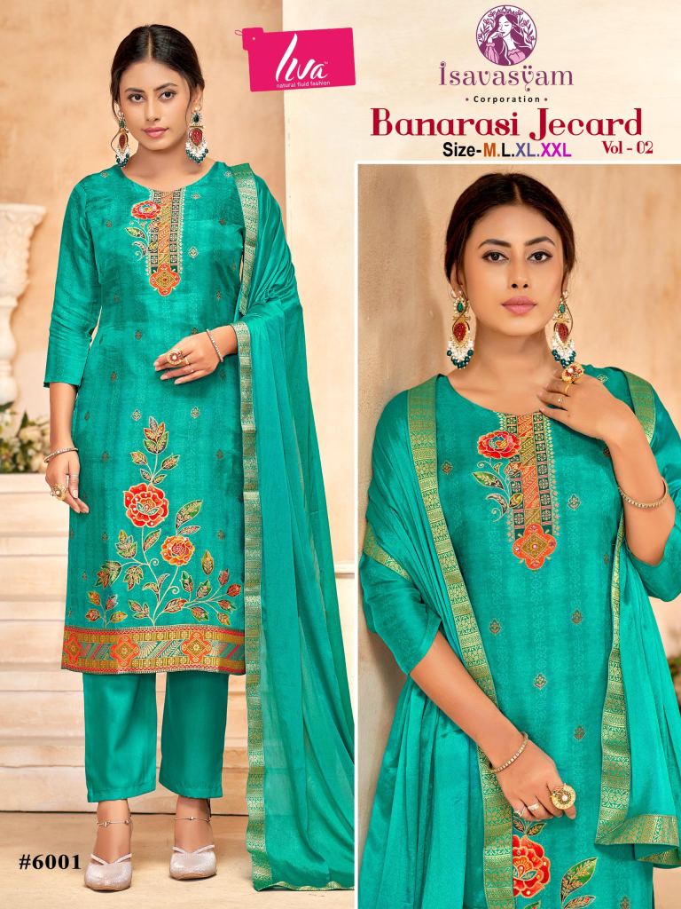 Isavasyam Banarasi Jecard Vol 2 Kurti Bottom With Dupatta