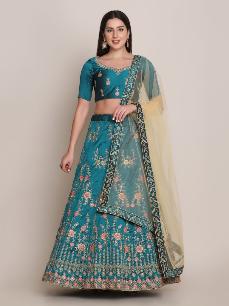 Jf 1533 Taffeta Silk Designer Lehenga Choli