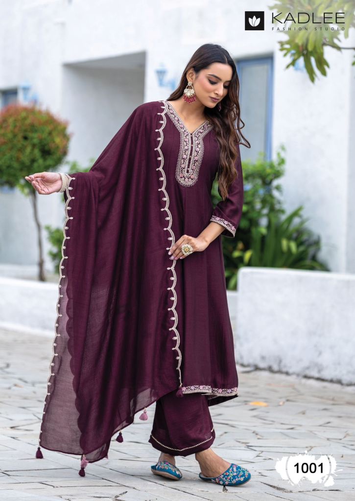 Kadlee Afsaana Kurti Bottom With Dupatta