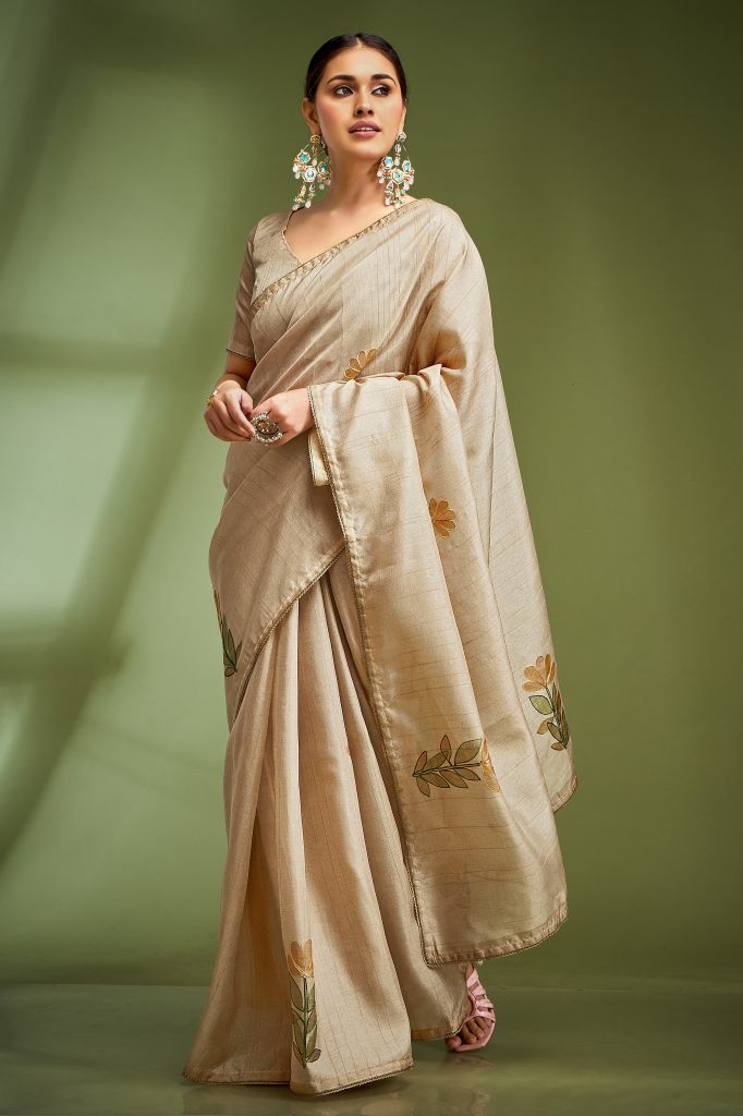 Kala Jamun Neetika Silk Tussar Fancy Saree