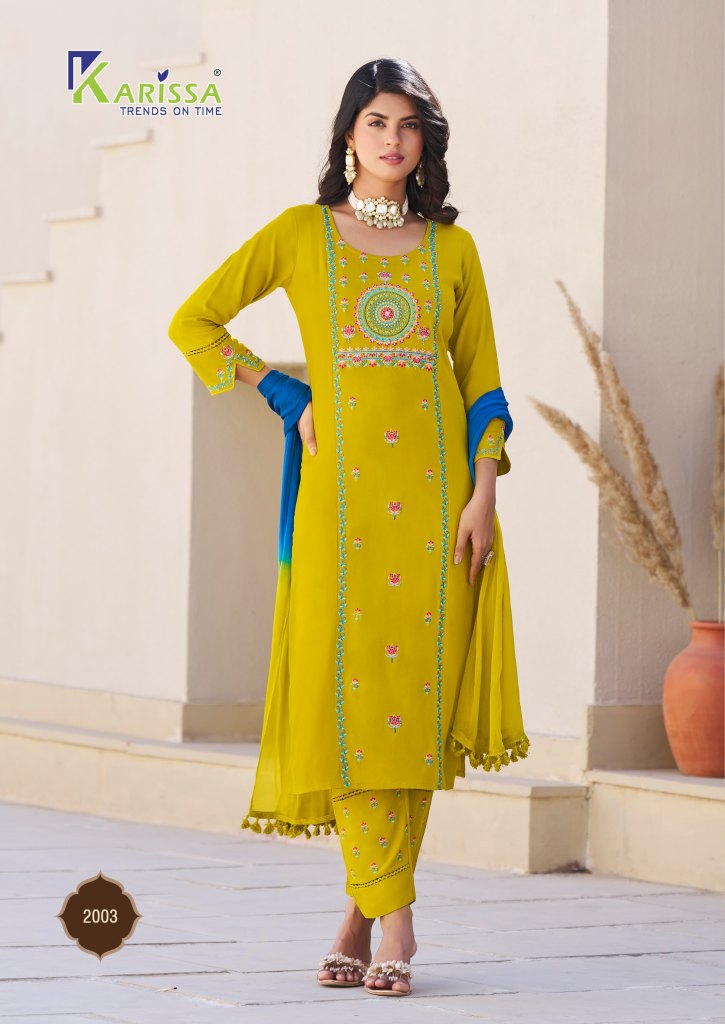 Karissa Kasida Vol 2 Kurti Bottom With Dupatta