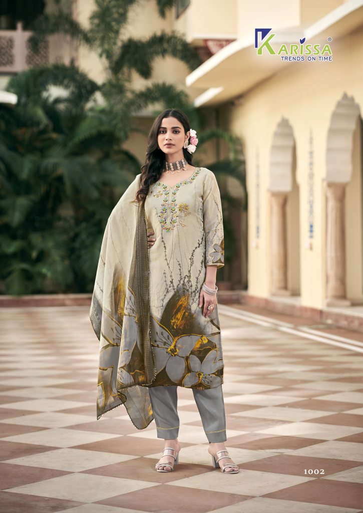 Karissa Nisha Digital Printed Kurti Bottom With Dupatta