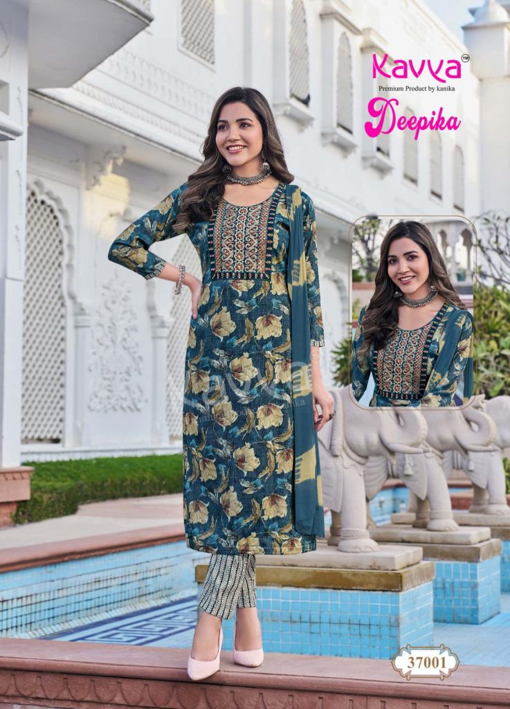 Kavya Deepika Vol 37 Kurti Bottom With Dupatta