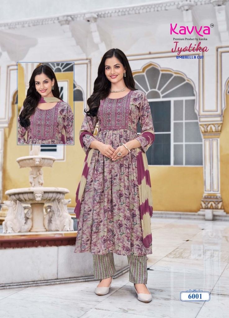 Kavya Jyotika Vol 6 Kurti Bottom With Dupatta