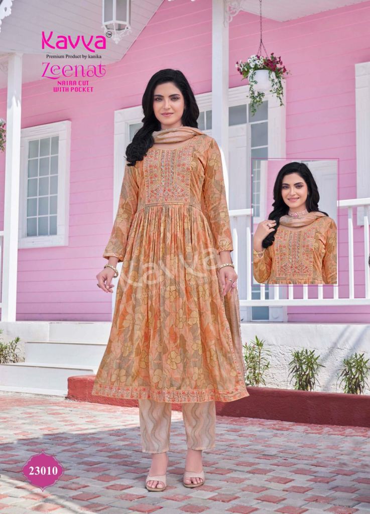 Kavya Zeenat Vol 23 Kurti Bottom With Dupatta