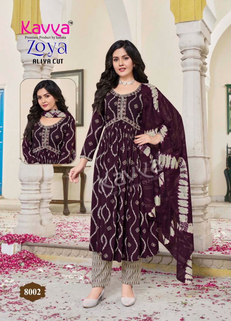 Kavya Zoya Vol 8 Kurti Pant With Dupatta