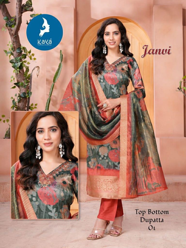 Kaya Janvi Kurti Bottom With Dupatta