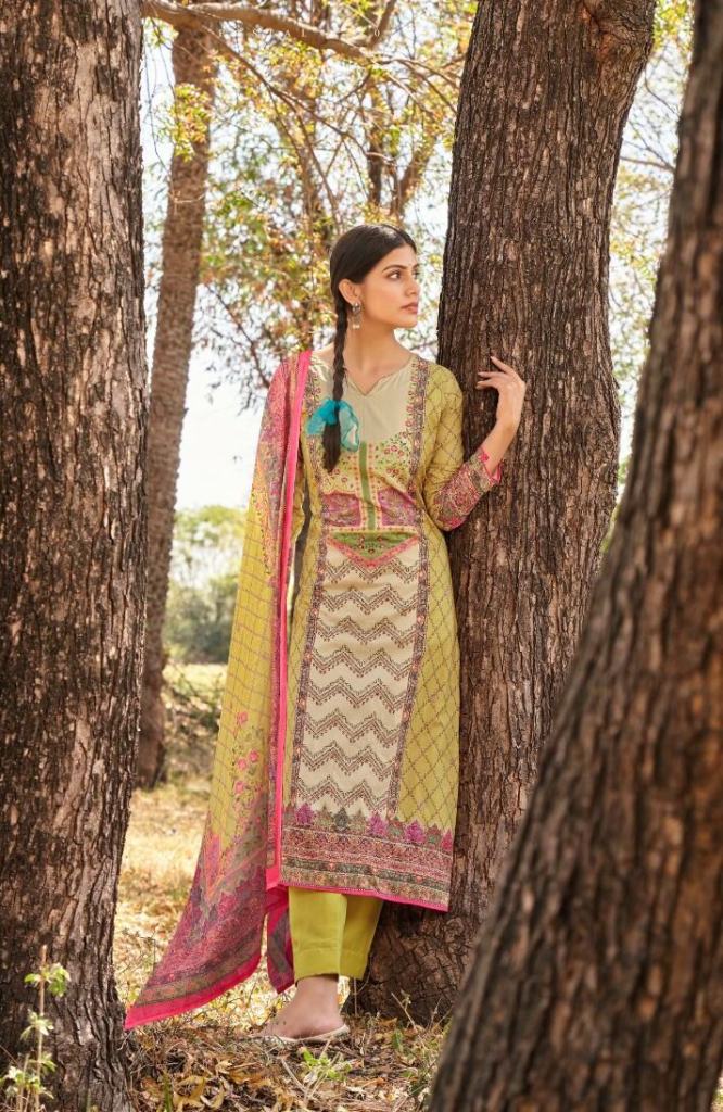 Kesar Kudiye Digital Printed Dress Material