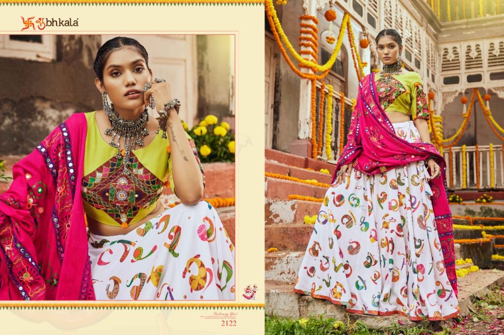 Buy Multi Color Silk Navratri Wear Digital Printed Lehenga Choli Online  From Wholesale Salwar.