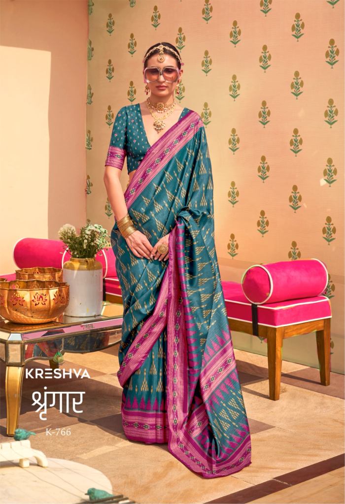 Kreshva Shringaar Mercerized Saree