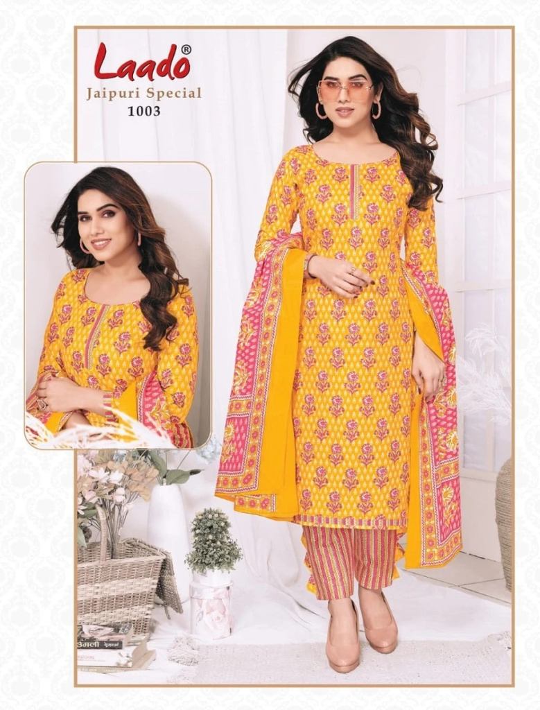 COTTON JAIPURI TOP PRINTED Salwar Suits Dress Materials » Buy online from