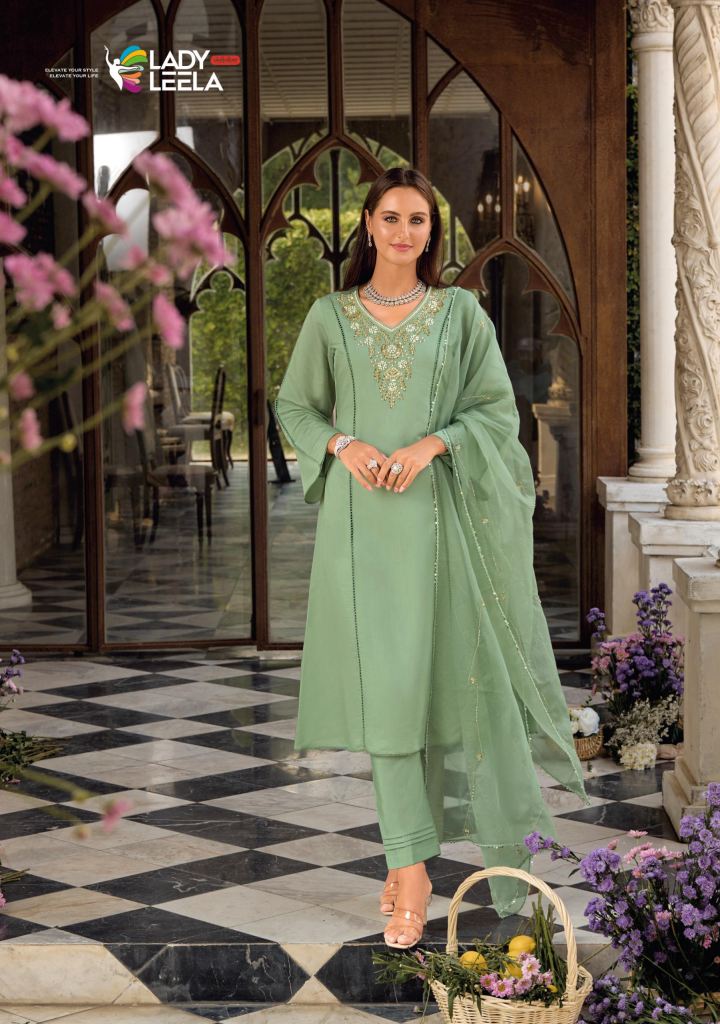 Lady Leela Rangeen Kurti Pant With Dupatta