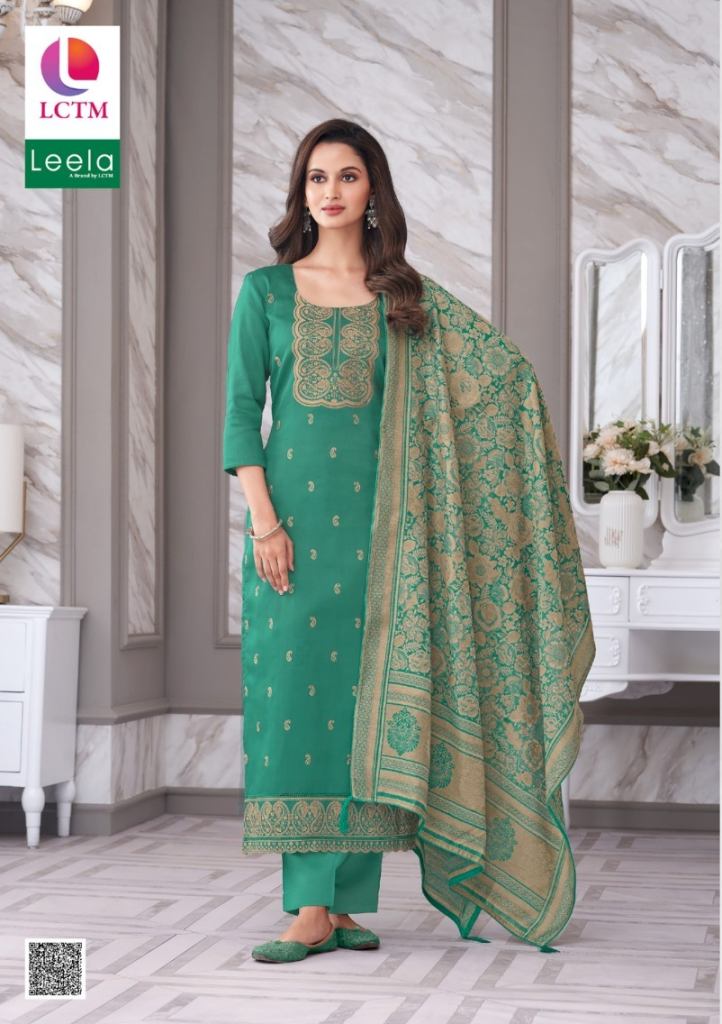 Lctm Leela Pakhi Jam Satin Dress Material