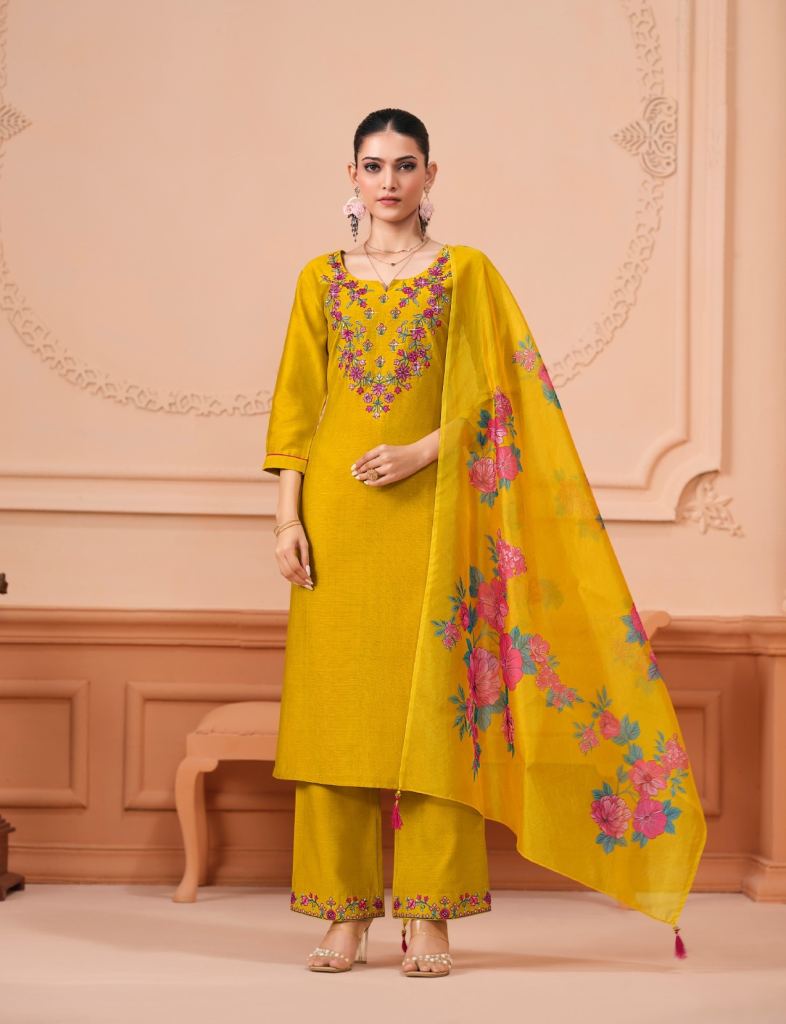 Lily And Lali Monalisa Vol 6 Kurti Bottom With Dupatta