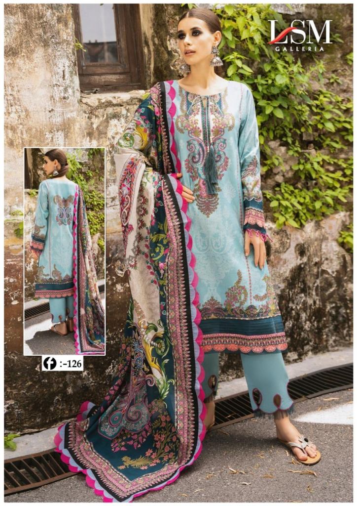 Lsm Firdous Queen Vol 12 Dress Material