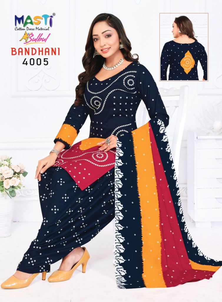 Masti Bulbul Bandhani Vol 04 Printed Dress Material