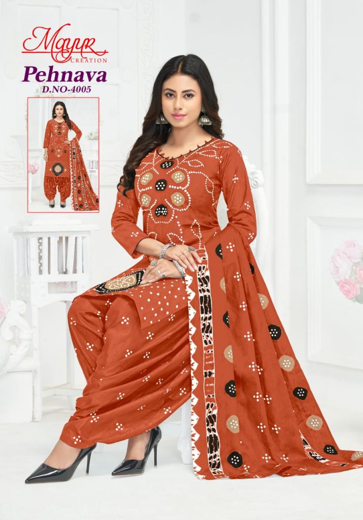 Mayur Pehnava Vol 4 Dress Material