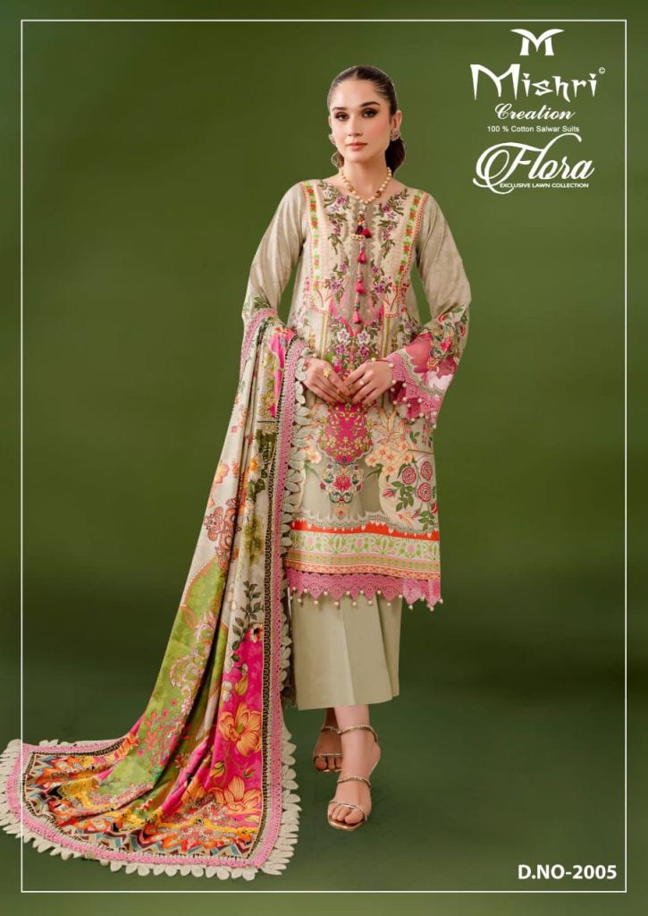 Mishri Flora 2 Lawn Cotton Dress Material