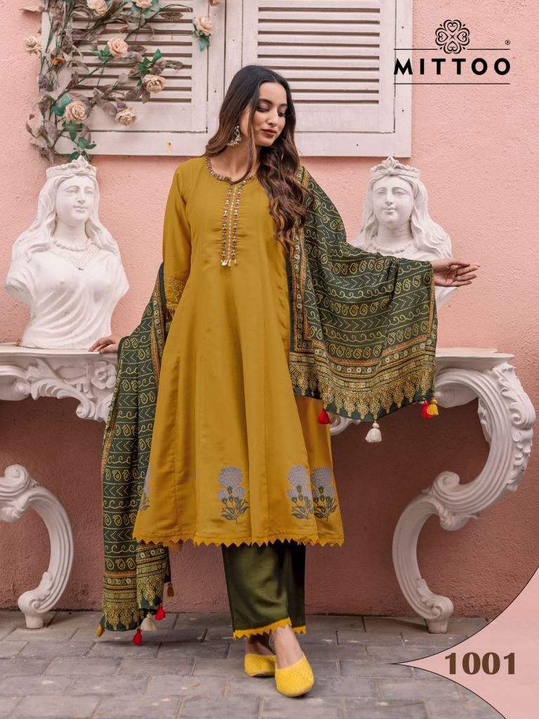 Mittoo Baarati Kurti Bottom With Dupatta