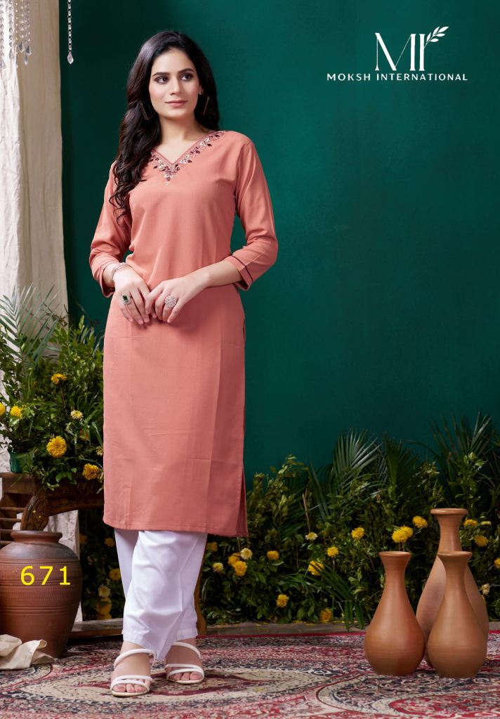 Moksh Giva Vol 1 Fancy Kurti With Pant