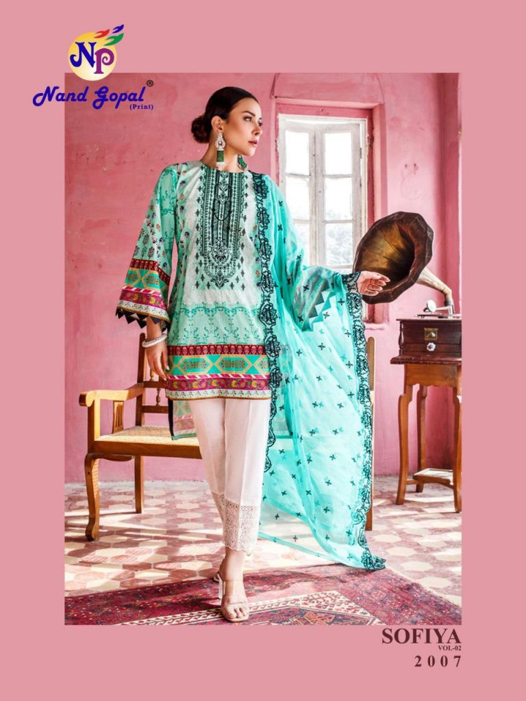 Nand Gopal Sofiya Vol 2 Karachi Cotton Dress Material, This Catalog ...