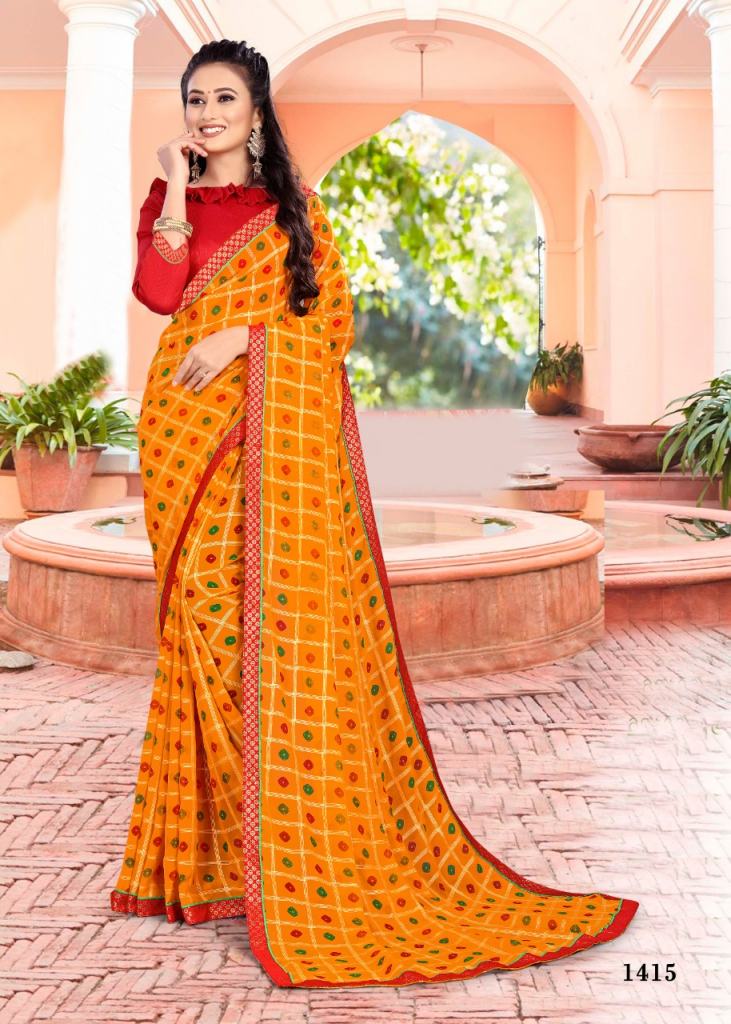 Buy Multi Colour Weight Less Casual Saree Online -