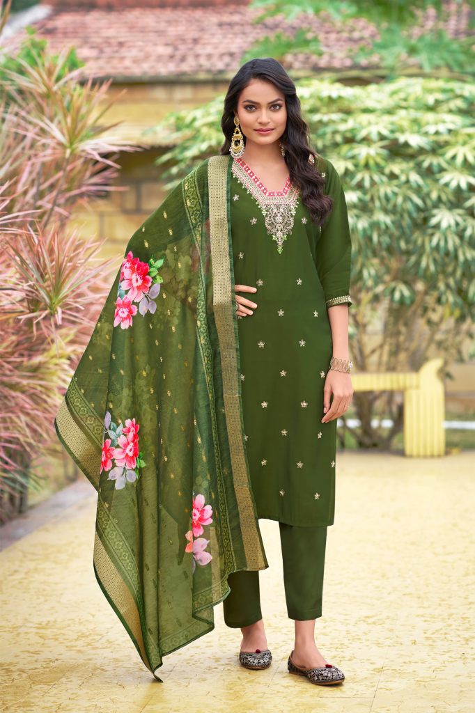 Ossm Nusrat Kurti Pant With Dupatta