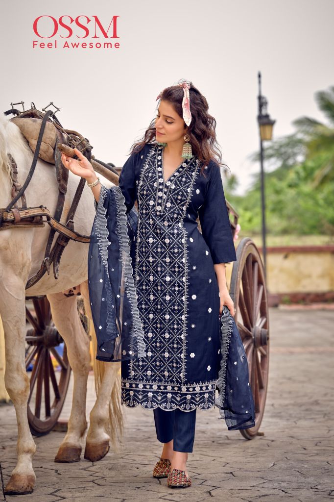 Ossm Sarah Kurti Bottom With Dupatta