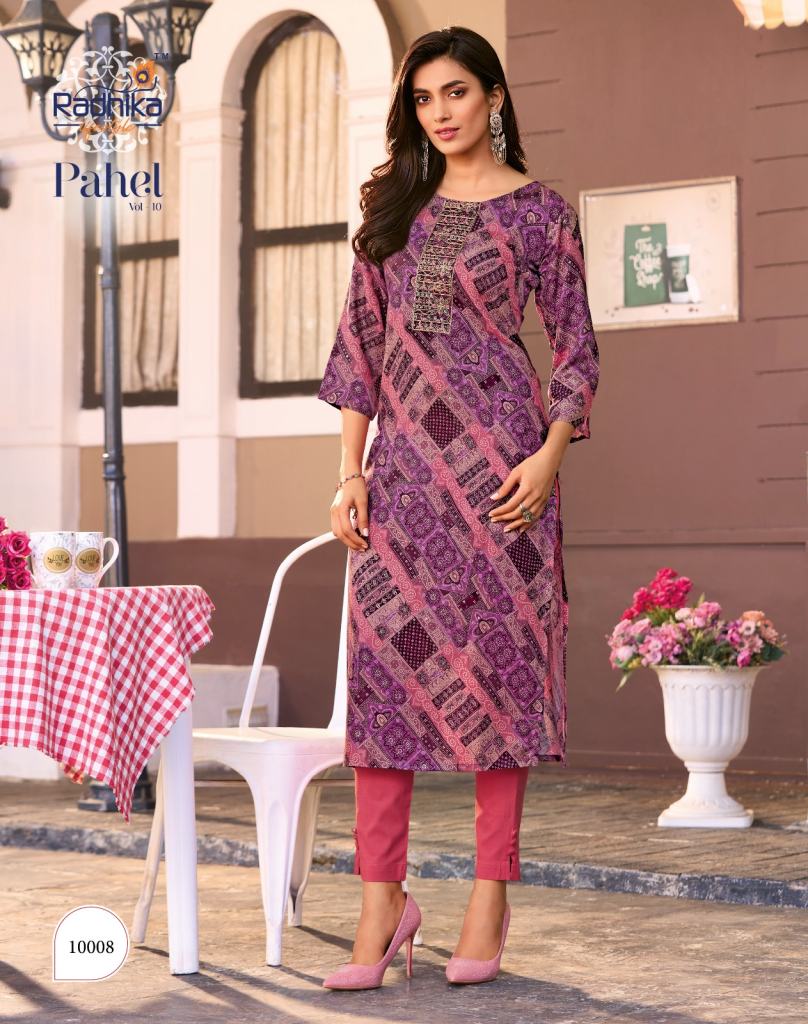 Radhika Pahel Vol 10 Printed Kurti