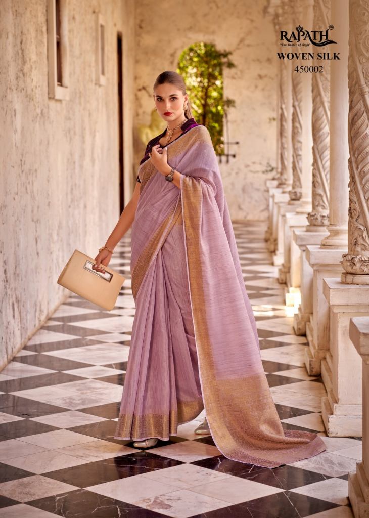 Rajpath Delicate Silk Linen Tissue Designer Saree
