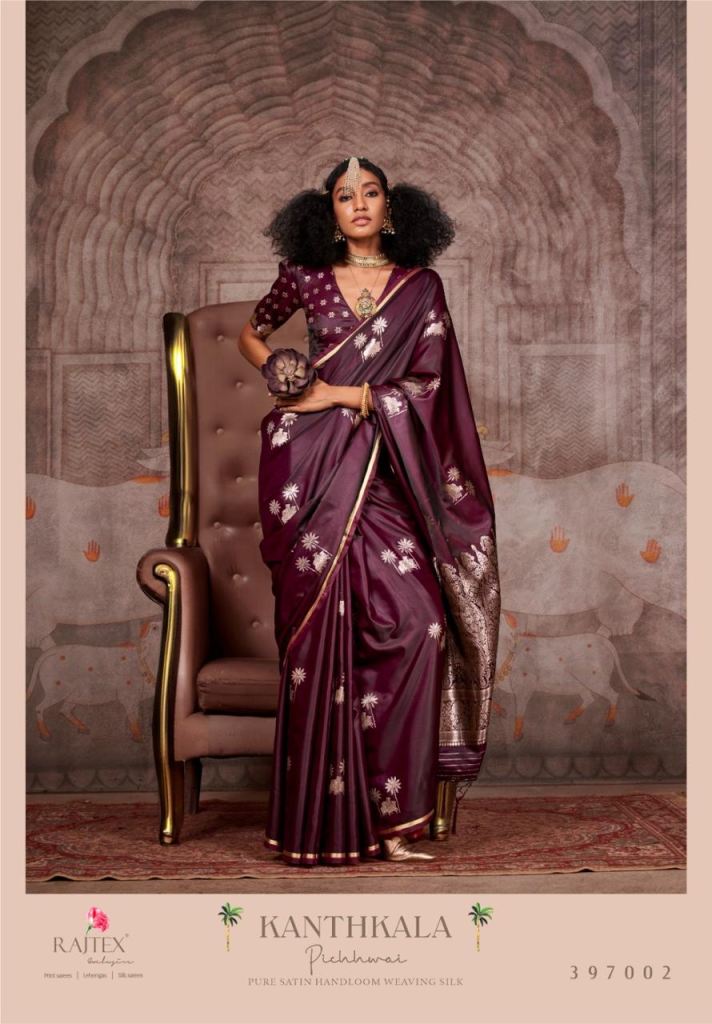 Rajtex Kanthkala Pichhwai Fancy Sarees