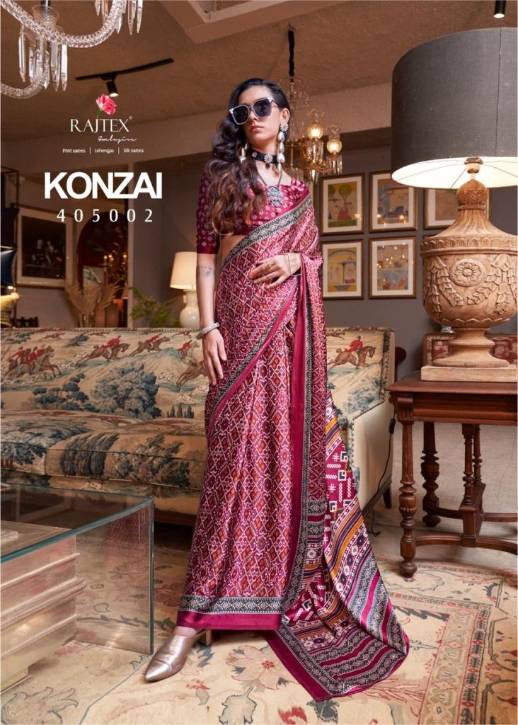 Rajtex Konzai Patola Printed Sarees