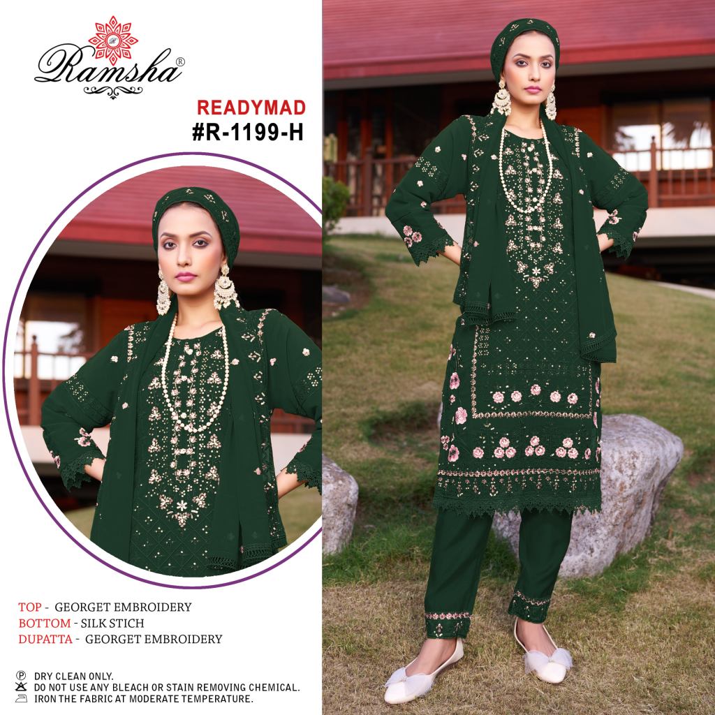 Ramsha R 1199 E To H Ready Made Pakistani Suits