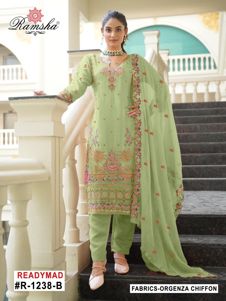 Ramsha R 1238 Ready Made Pakistani suits wholesale