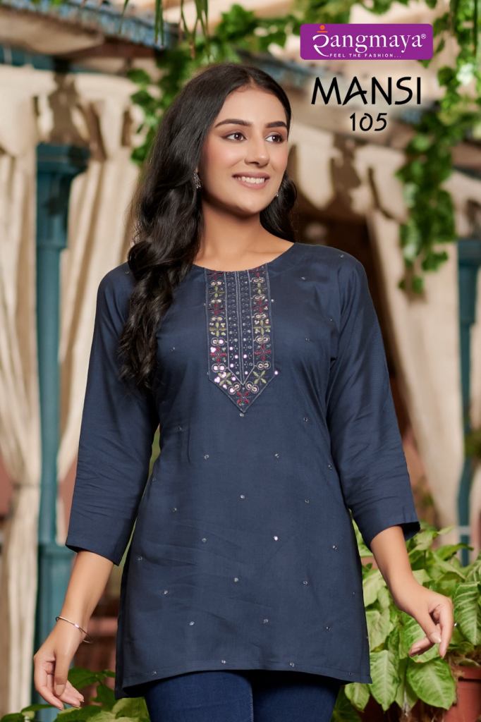 Rangmaya Mansi Rayon Fancy Short Top