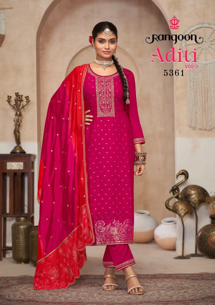 Rangoon Aditi Vol 2 Kurti Bottom With Dupatta