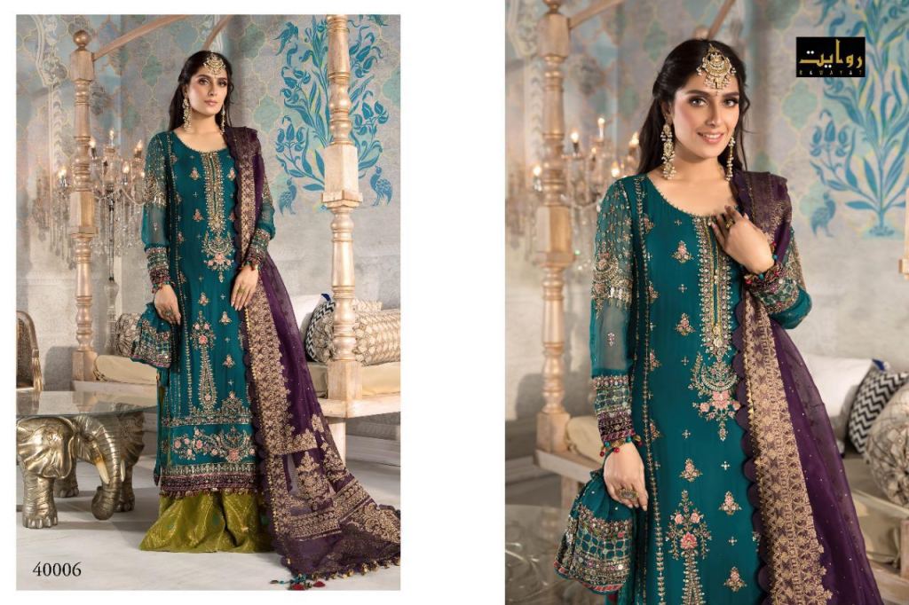 Rawayat Mbroidered Designer Georgette Embroidery Pakistani Salwar suits ...
