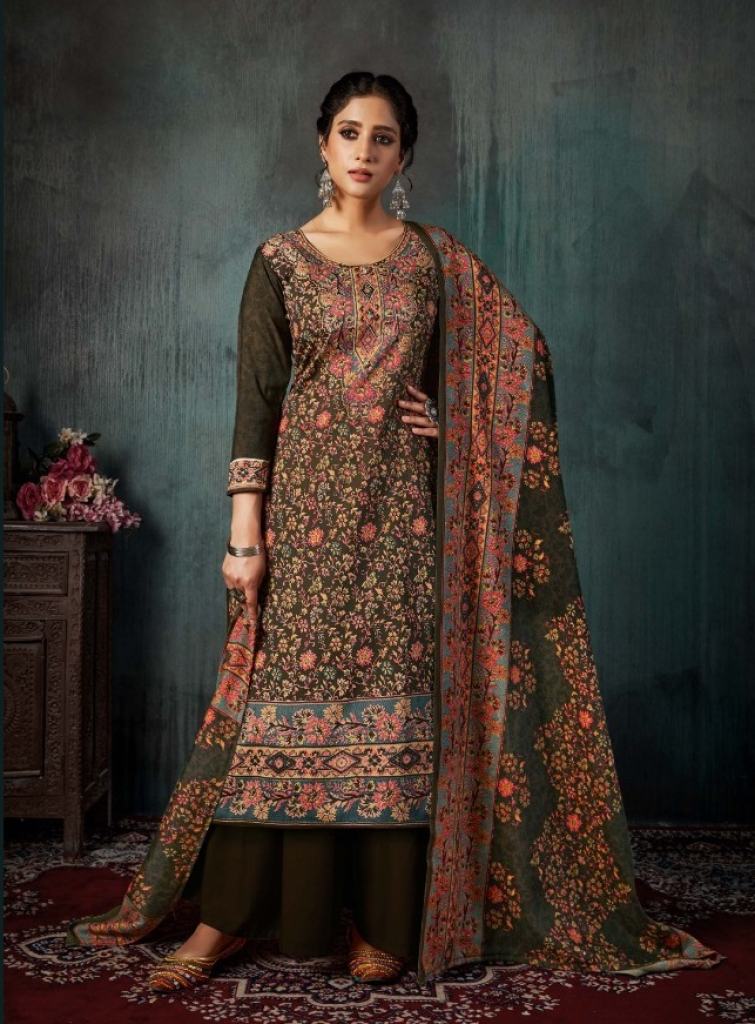 Romani Kashmiri Kaani Dress Material catalog,