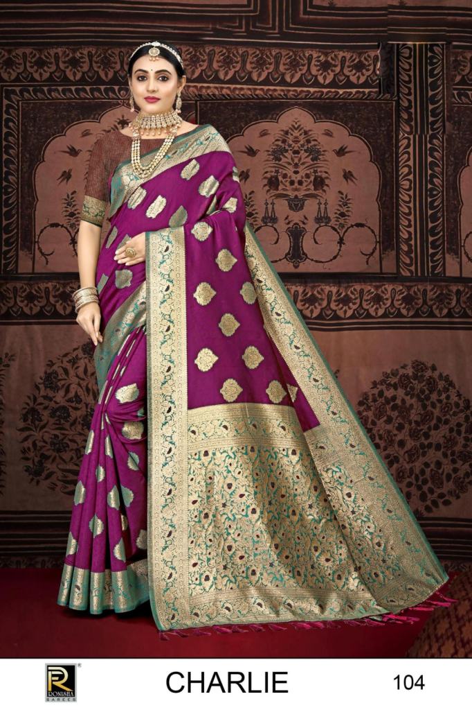 Ronisha Charlie Banarasi Silk Premium Saree