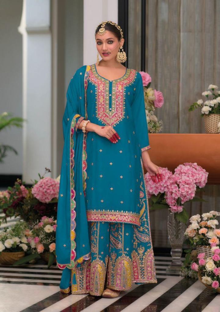 Safron New 1702 B To E Chinon Salwar Suits