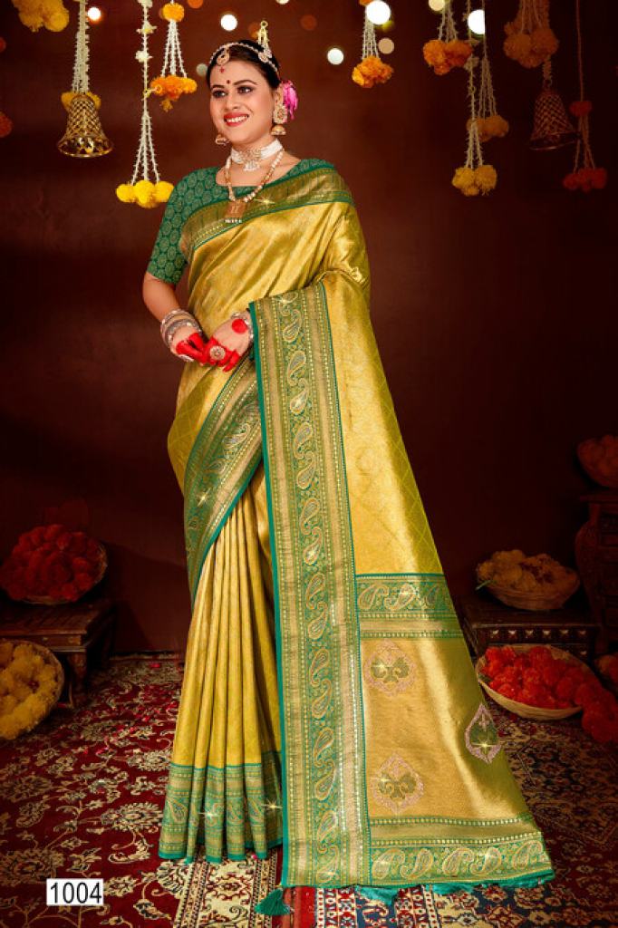 Saroj Sangeeta Tissue Swarovski Vol 3 Saree