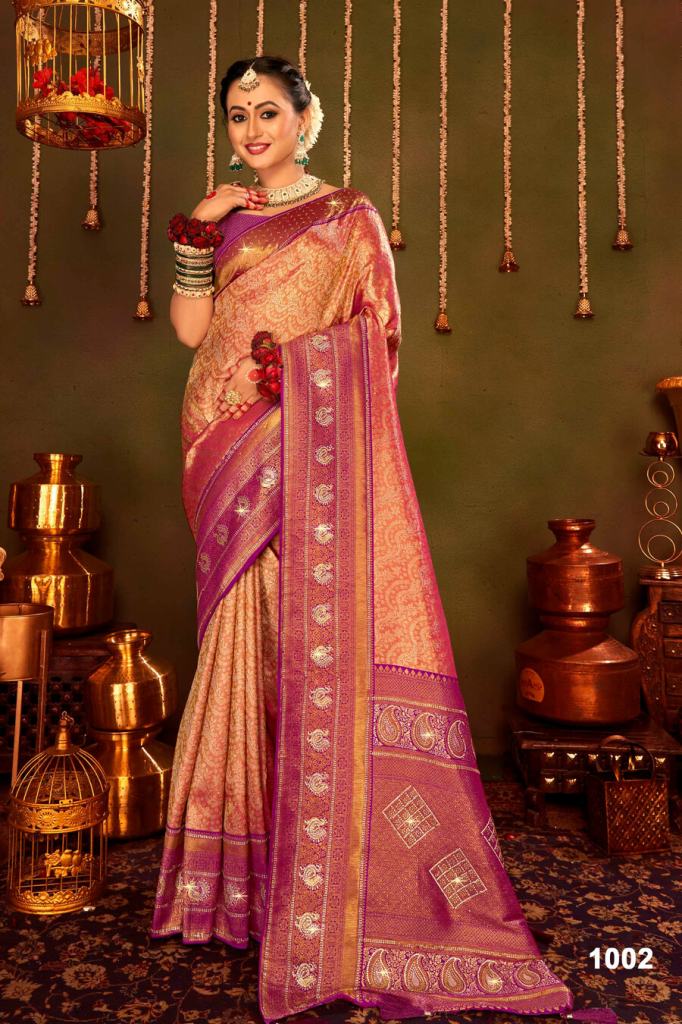 Saroj Suhagan Paithani Tissue Vol 1 Saree