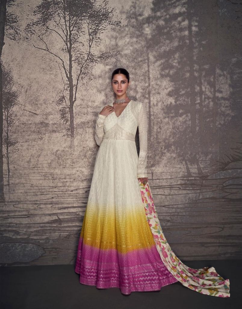 Sayuri Bahaar Georgette Designer Gown 