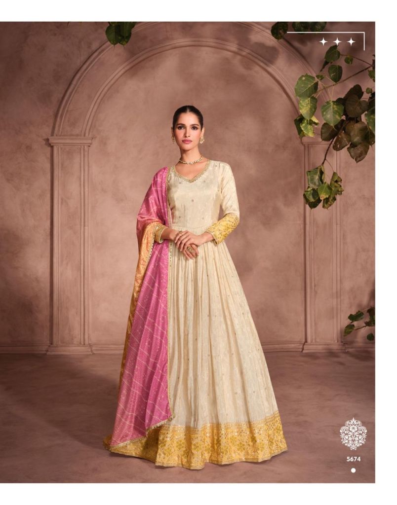 Sayuri Gunjan Designer Gown With Dupatta