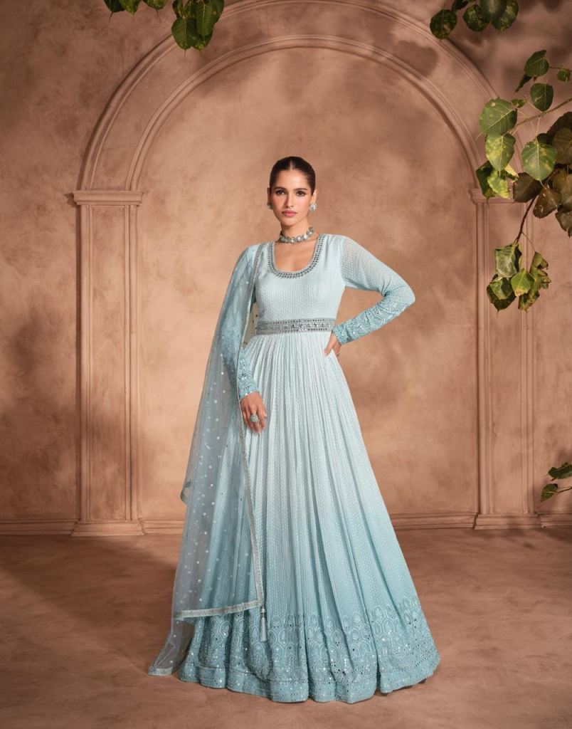 Sayuri Izhar Designer Gown With Dupatta