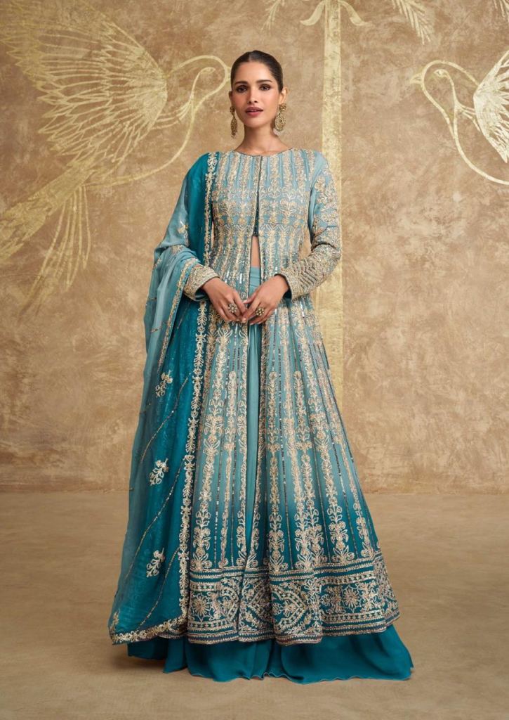 Sayuri Sawaria Gold Designer Salwar Kameez 