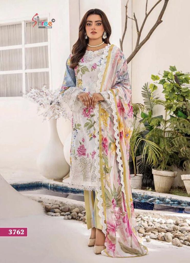 Shree Adan Prints Embroidered Lawn 2025 Pakistani Suits