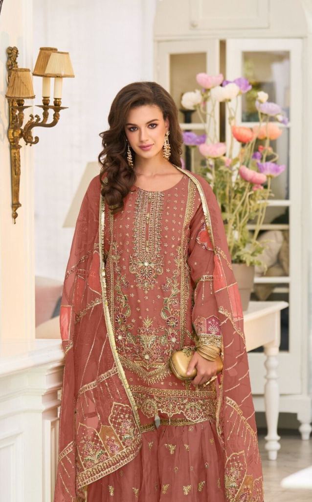 Shree K 1217 Organza Indian Salwar Kameez wholesale in Ahmedabad